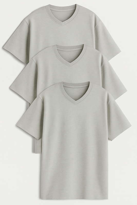 V-neck Oversize T-shirt 3pk
