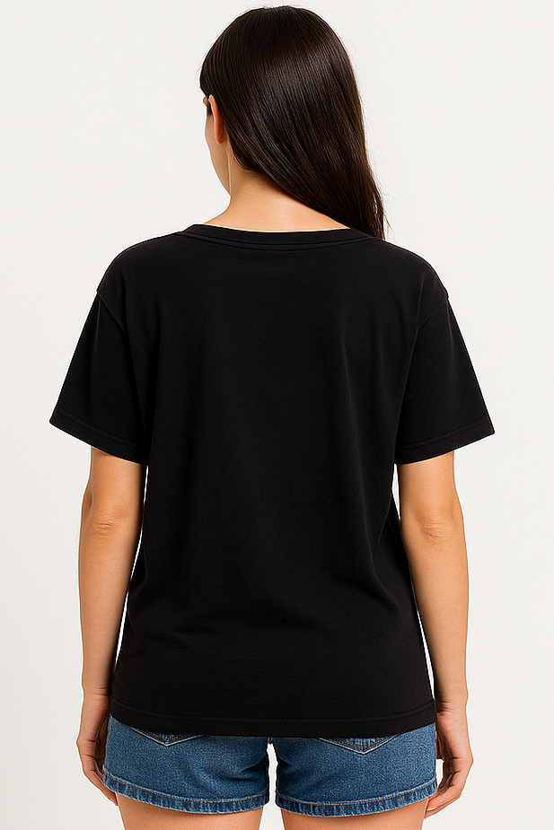V-neck Women Oversized T-shirt HB