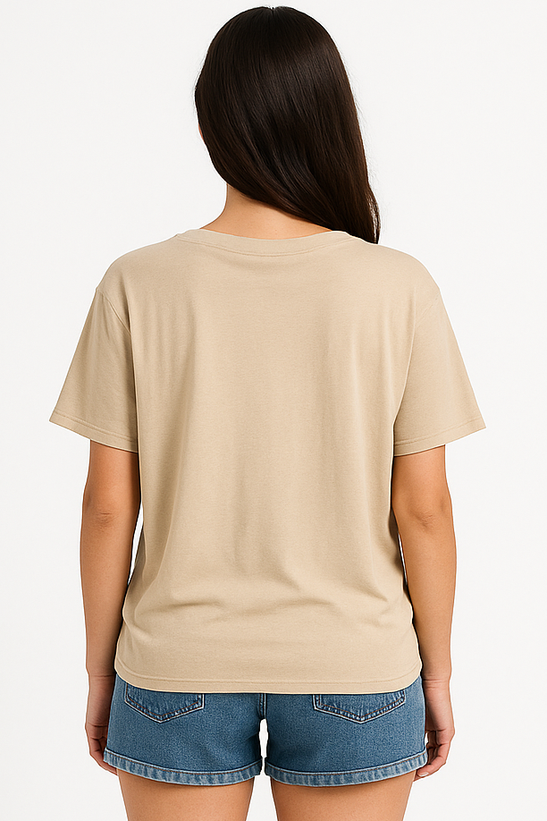 V-neck Women Oversized T-shirt HB