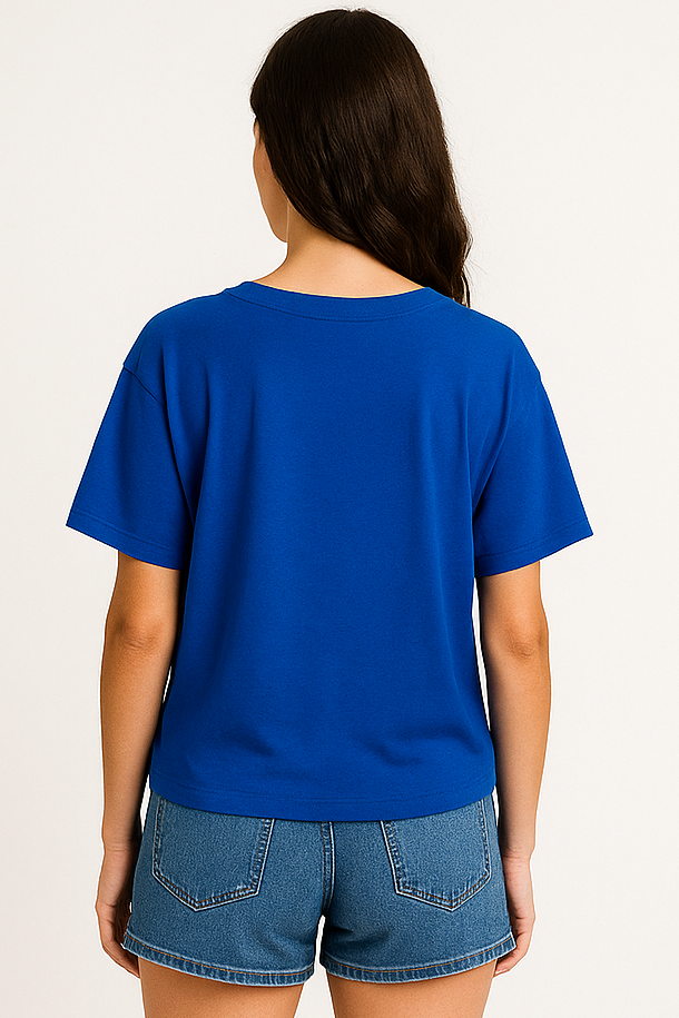 V-neck Women Oversized T-shirt HB