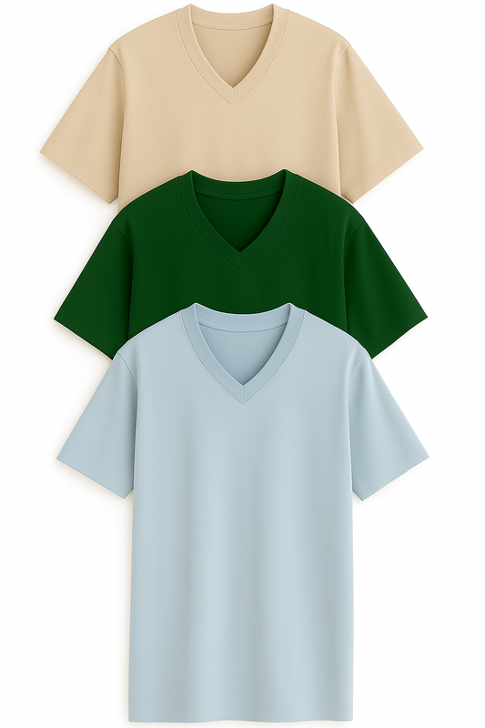 V-neck Oversize T-shirt 3pk