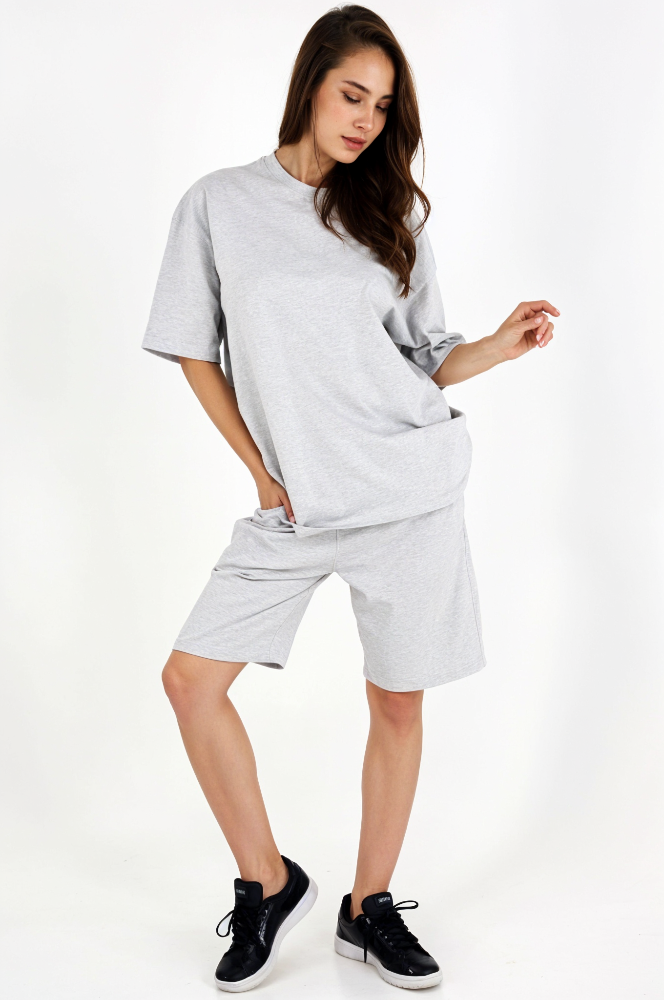 Oversized T-shirt + Shorts Set