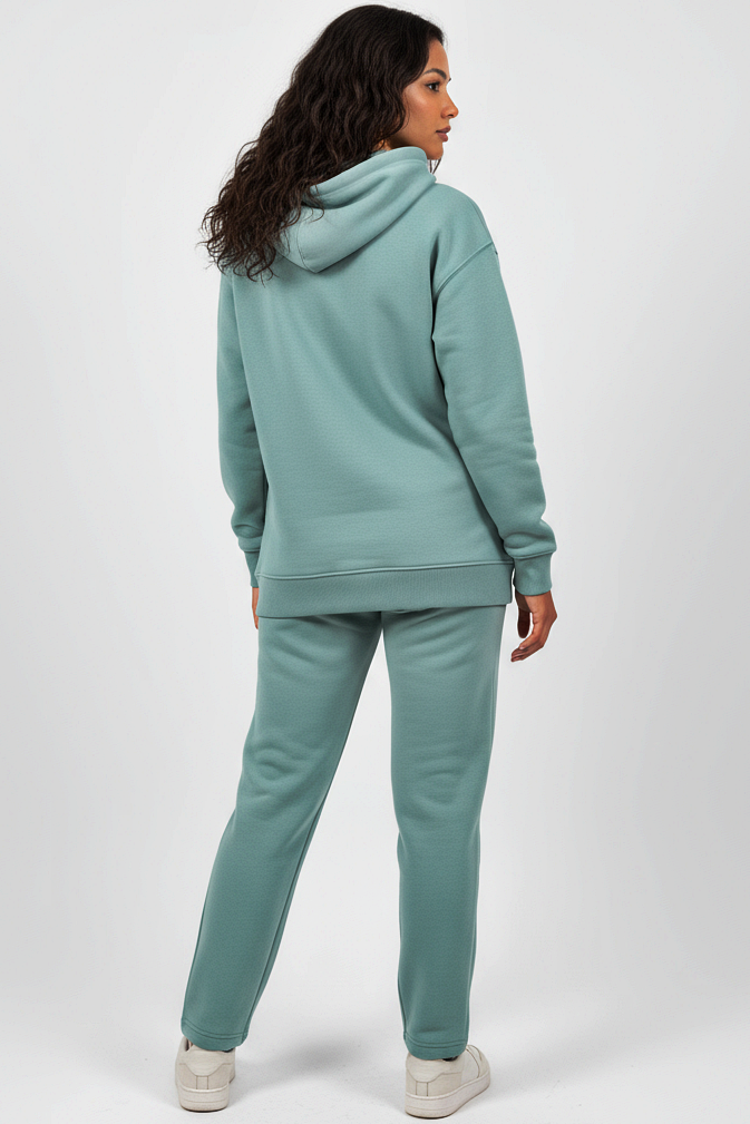 Hoodie + Straight Leg Sweat Pants Sets