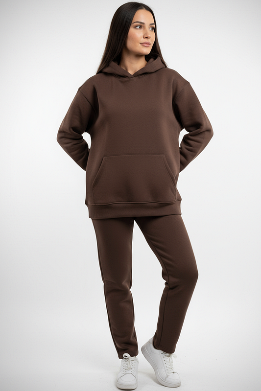 Hoodie + Straight Leg Sweat Pants Sets