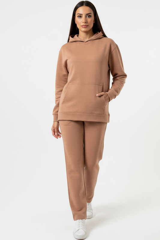 Hoodie + Straight Leg Sweat Pants Sets