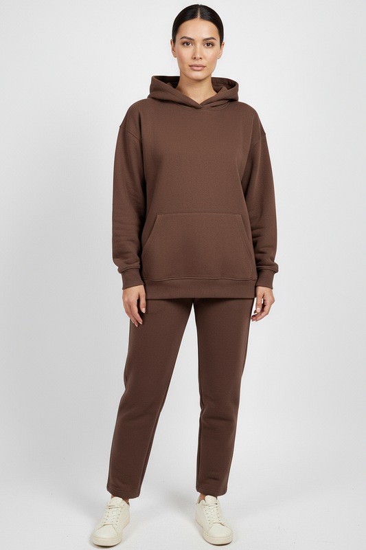 Hoodie + Straight Leg Sweat Pants Sets