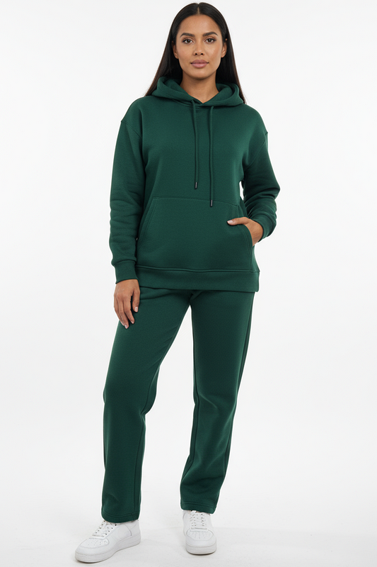 Hoodie + Straight Leg Sweat Pants Sets