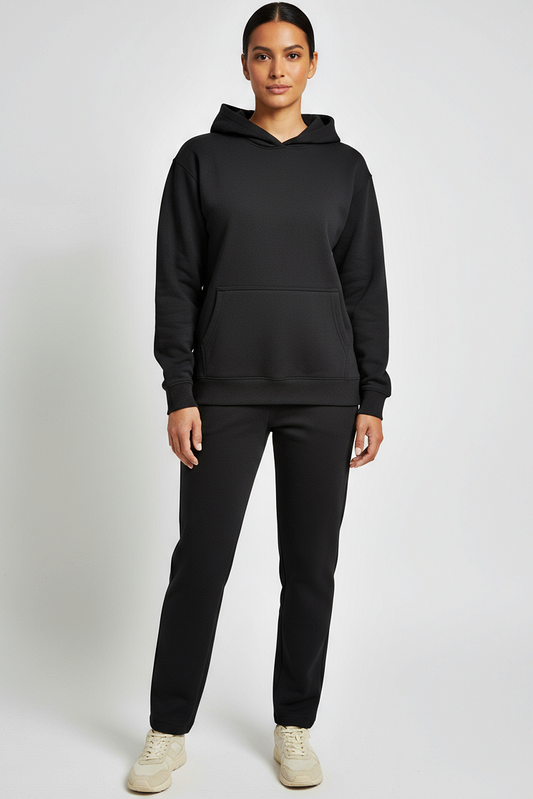 Hoodie + Straight Leg Sweat Pants Sets