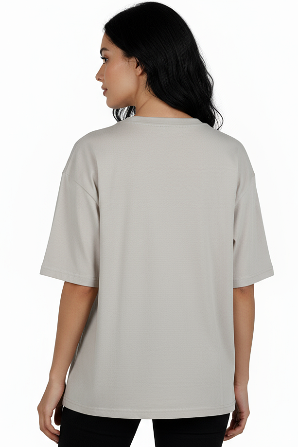 V-neck Women Oversized T-shirt HB