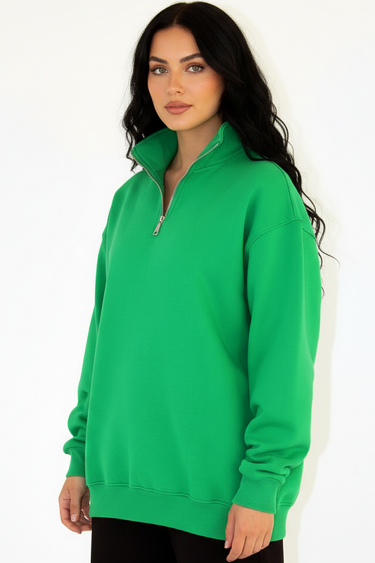 Oversized Quarter Zip