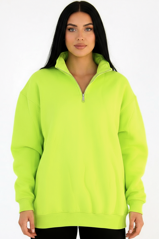 Oversized Quarter Zip