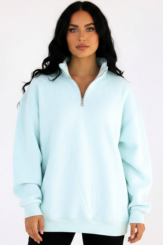Oversized Quarter Zip