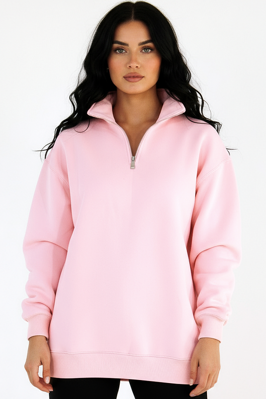 Oversized Quarter Zip