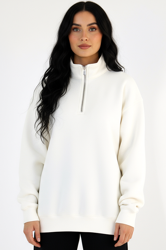 Oversized Quarter Zip