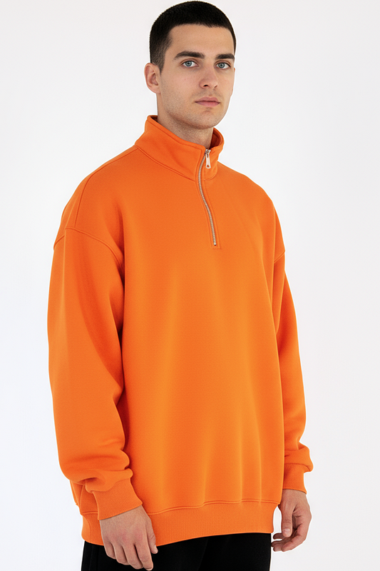 Basic Quarter Zip SweatShirt