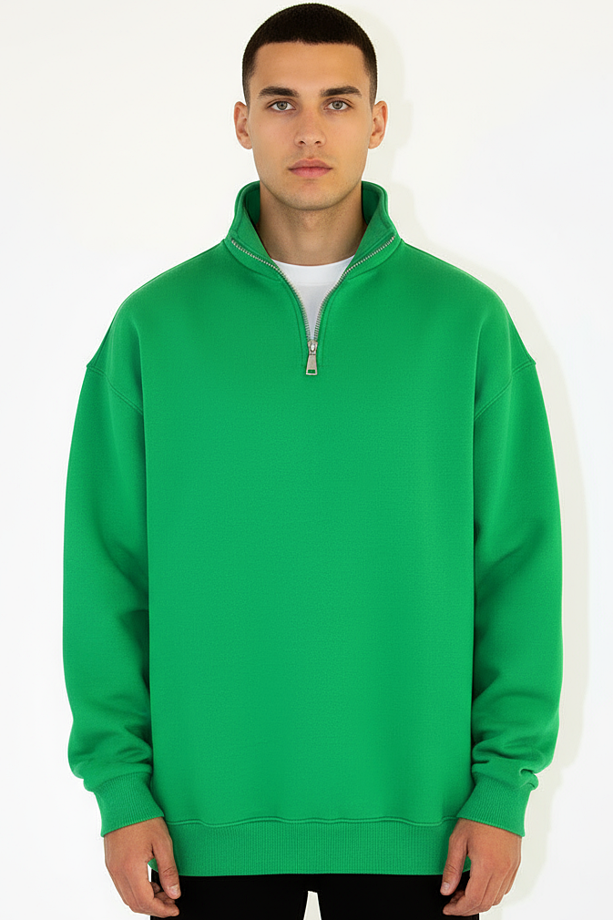 Basic Quarter Zip SweatShirt