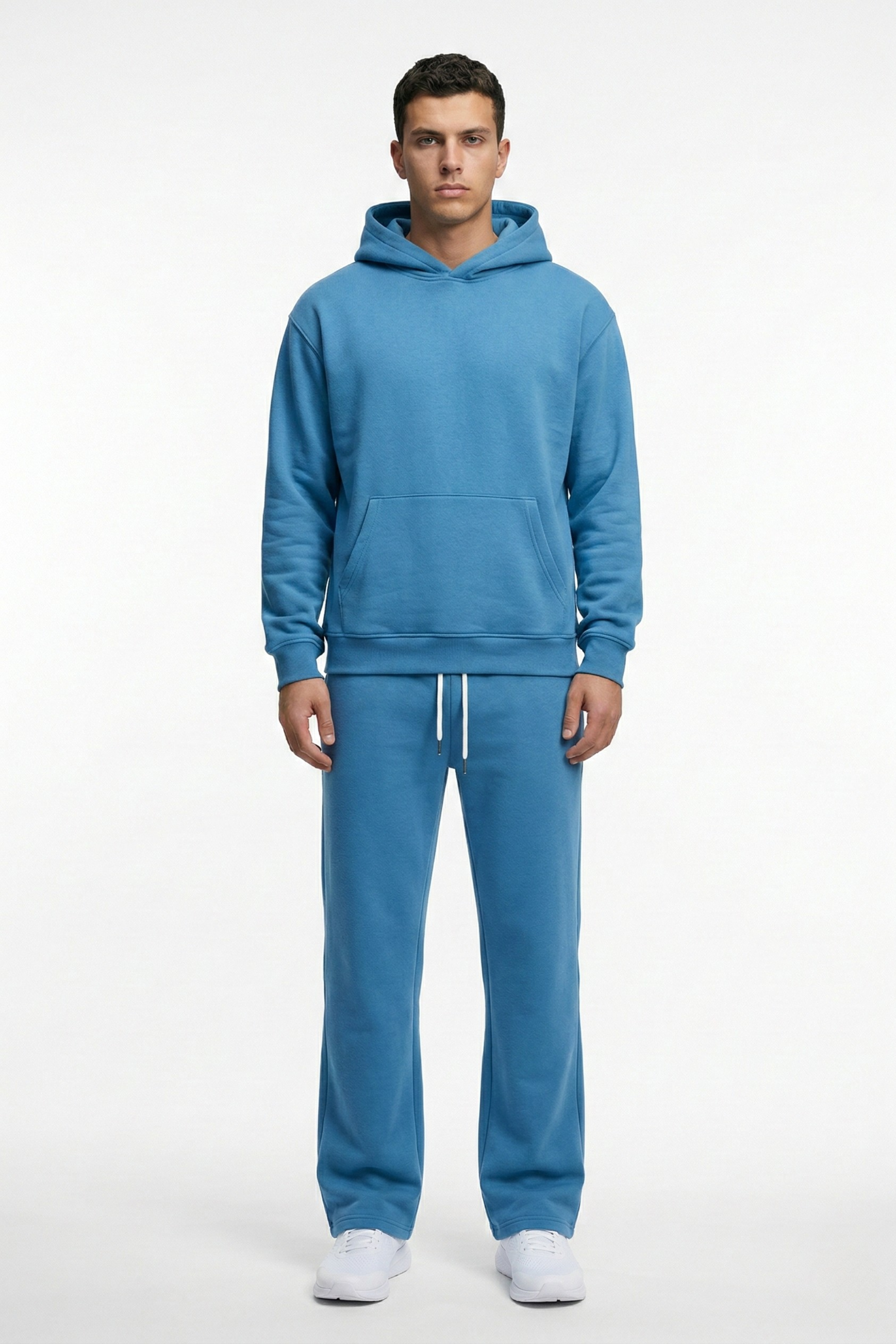 Hoodie + Straight Leg Sweat Pants Sets