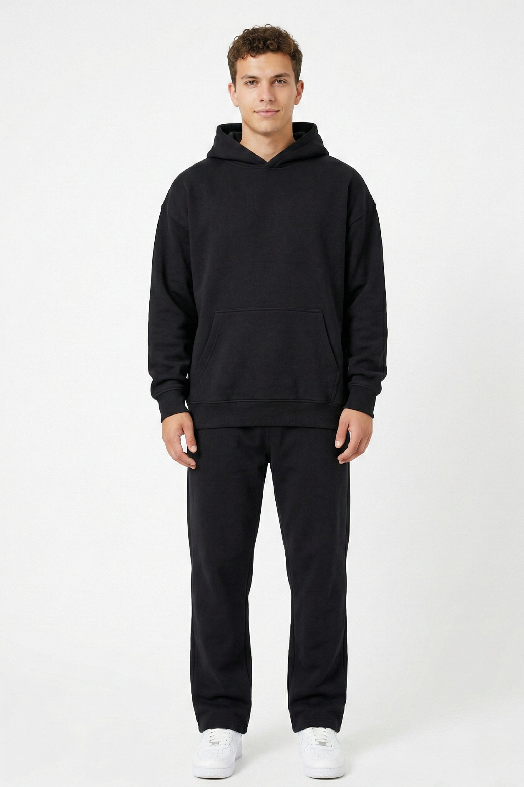 Hoodie + Straight Leg Sweat Pants Sets