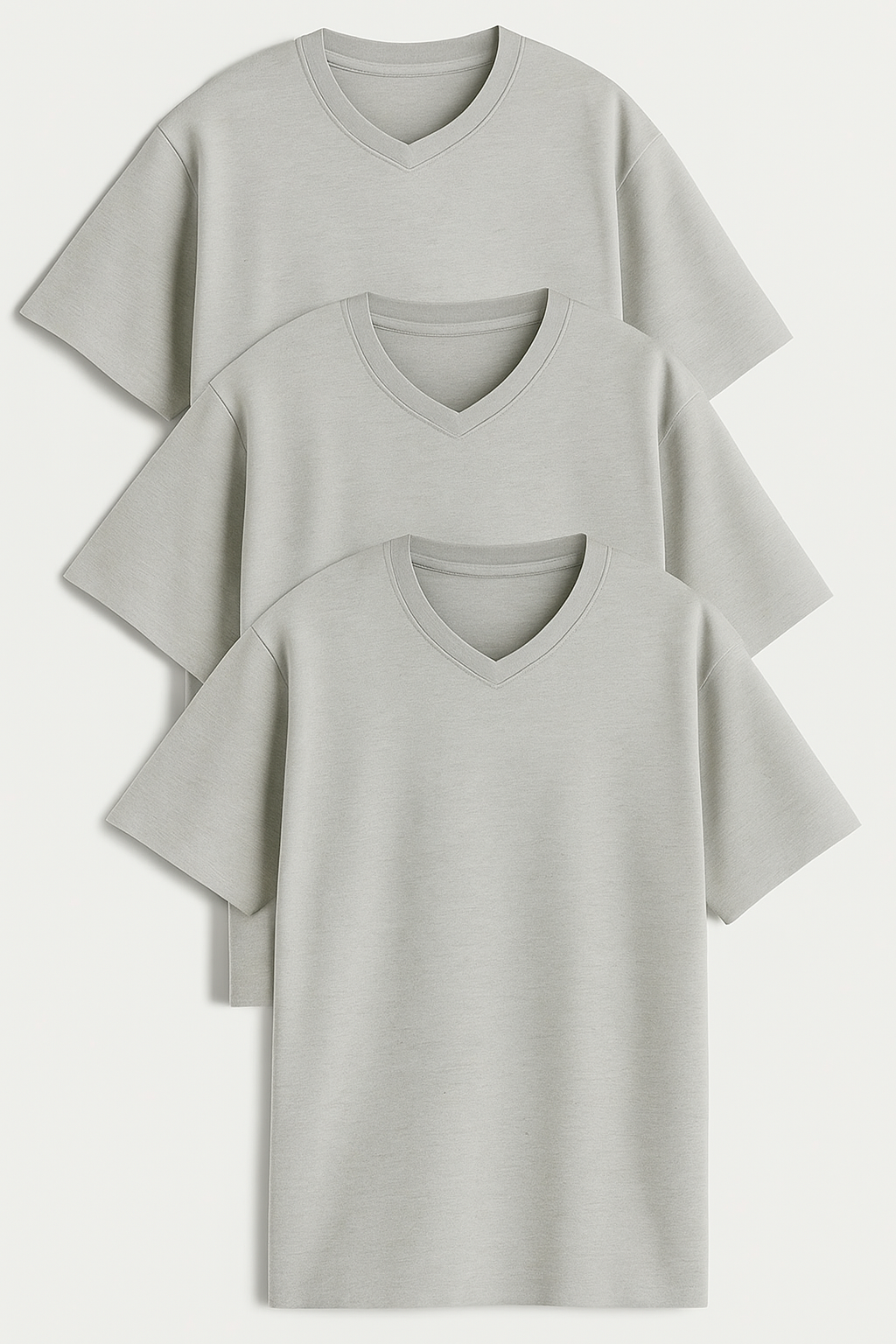 V-neck Oversize T-shirt 3pk