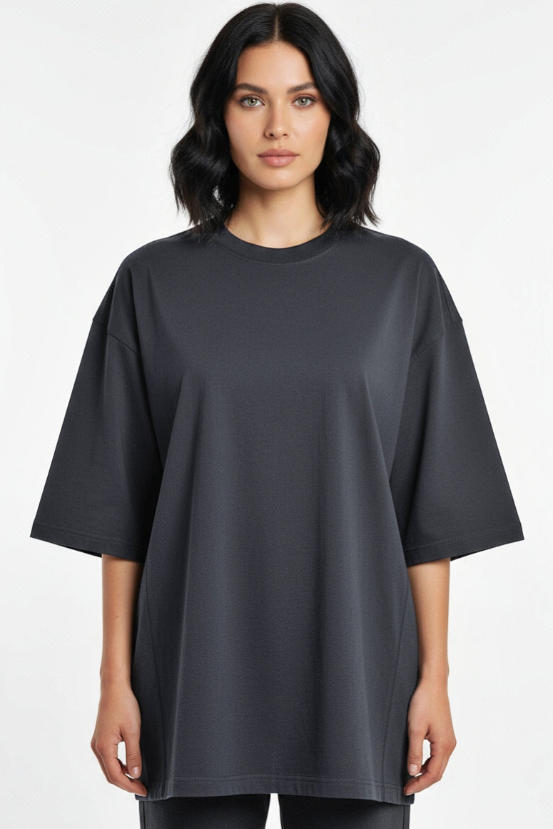 Pack of 3 Heavy Women Tee Mix - Dark Grey