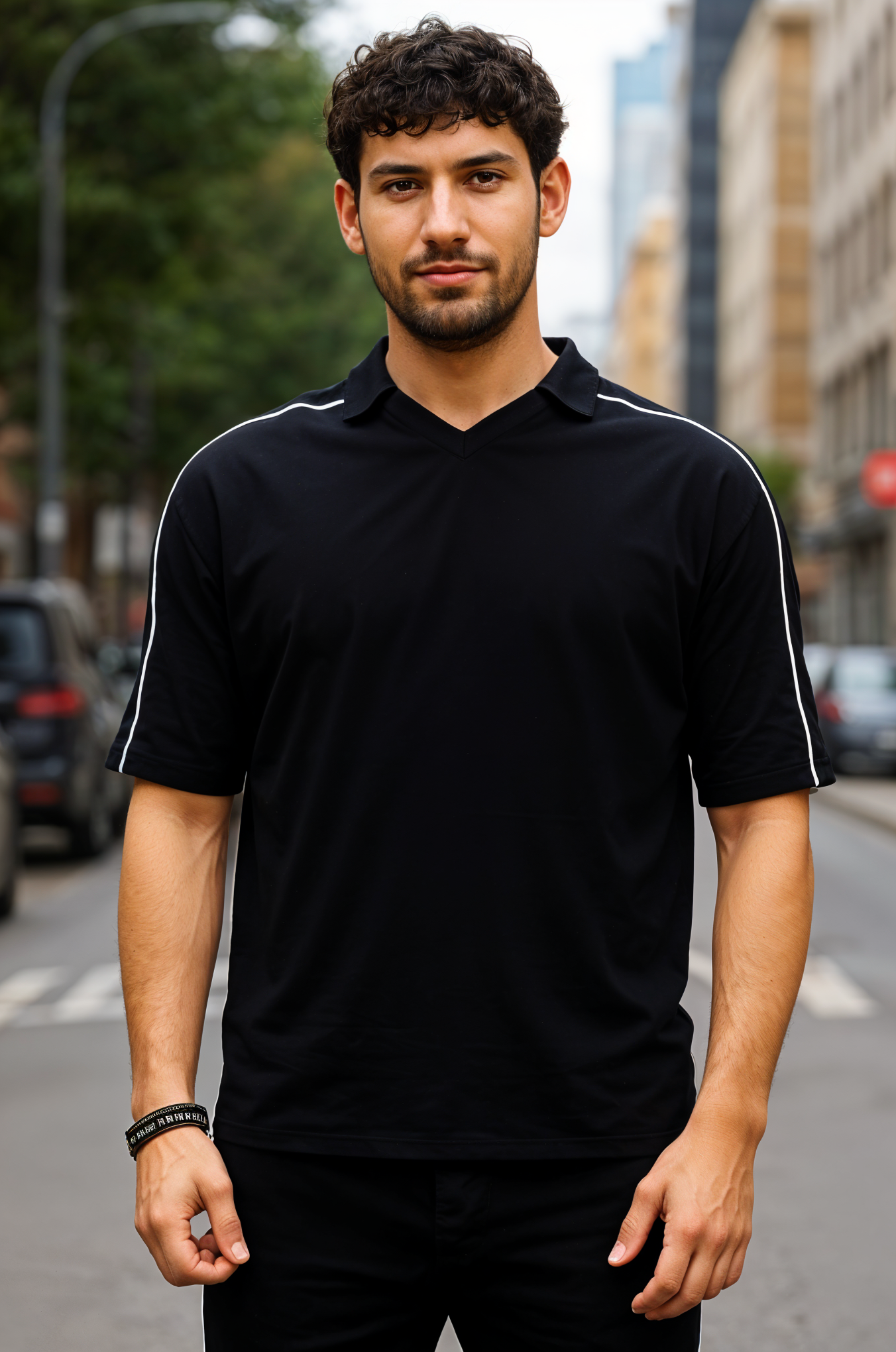 V-neck Oversized T-shirt