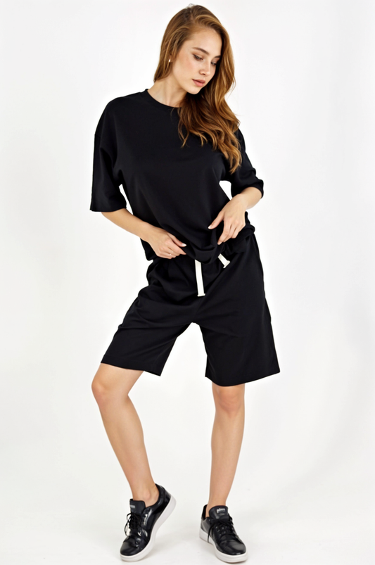 Oversized T-shirt + Shorts Set