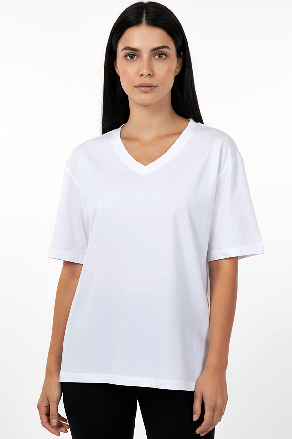 Pack of 3 V-neck Women Tee Mix - White
