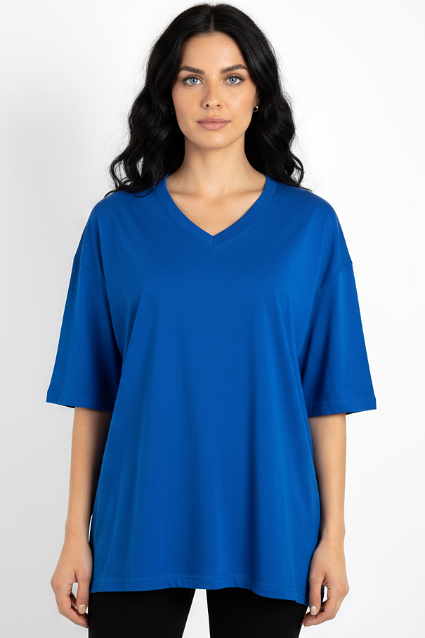 Pack of 3 V-neck Women Tee Mix - Navy