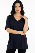 Pack of 3 V-neck Women Tee Mix - Black