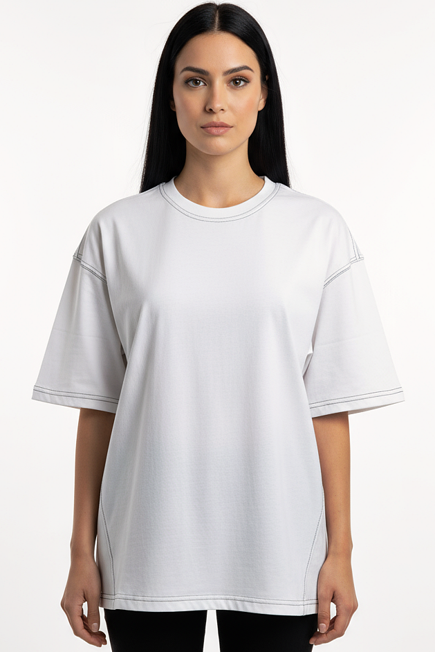 Pack of 3 Stitching Tee V2 Mix - White