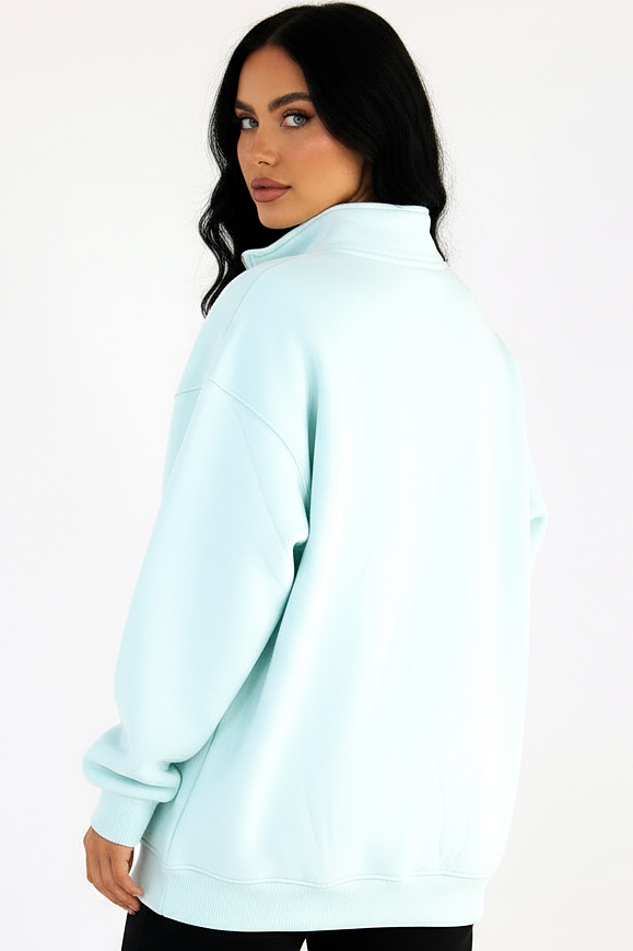 Oversized Quarter Zip