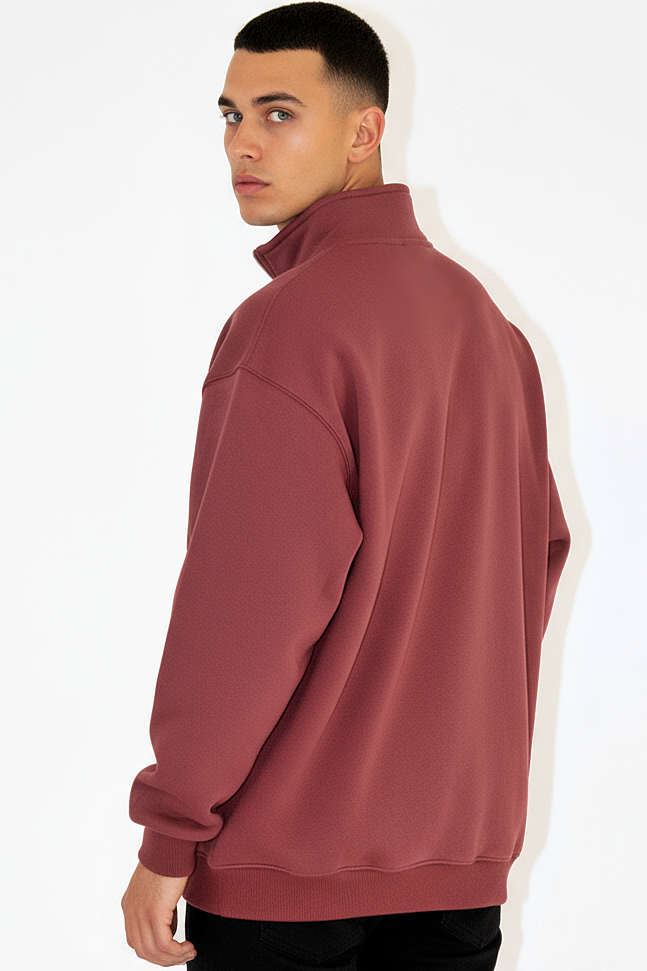 Basic Quarter Zip SweatShirt