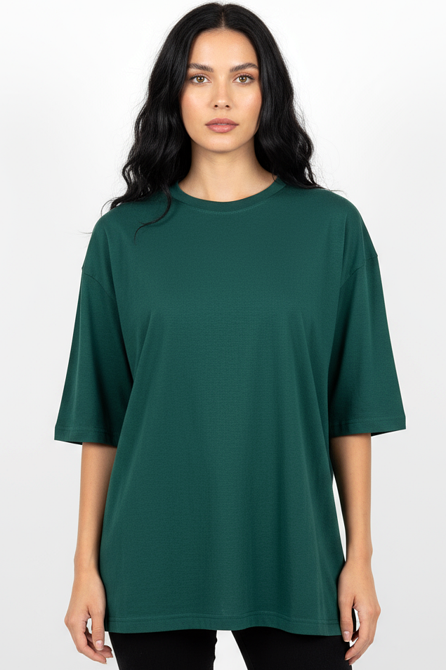 Pack of 3 Heavy Women Tee Mix - Forest Green