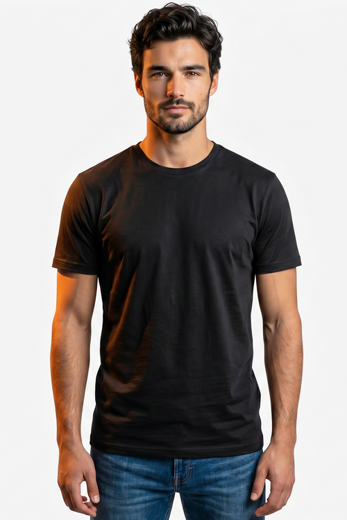 Men's basic regular-fit cotton t-shirt by Xced