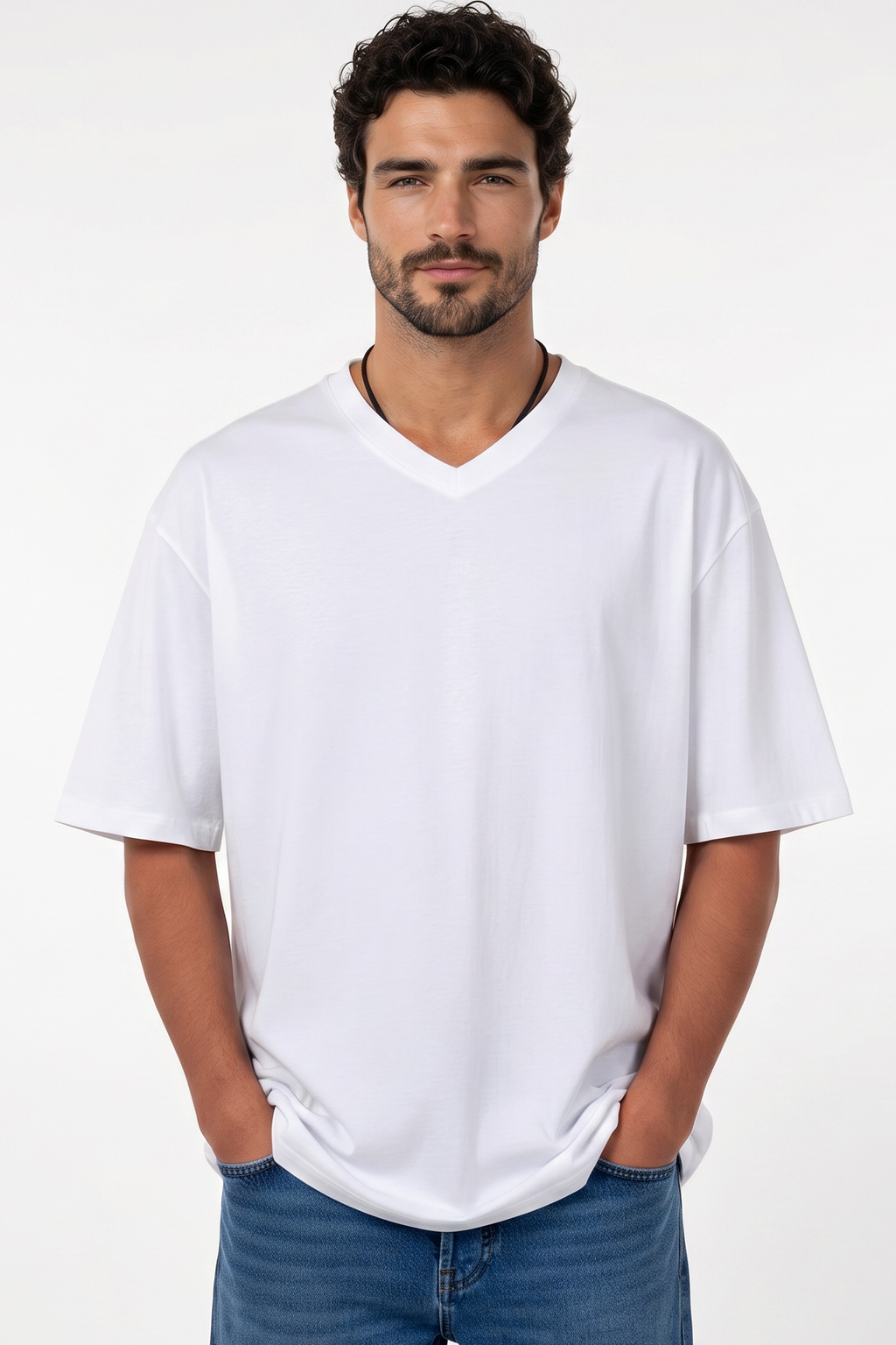 Pack of 3 V-neck Tee Mix - White