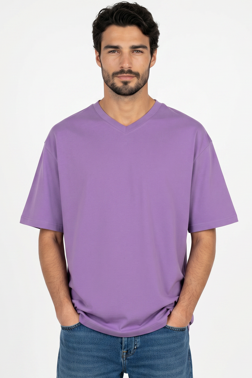 Pack of 3 V-neck Tee Mix - Violet