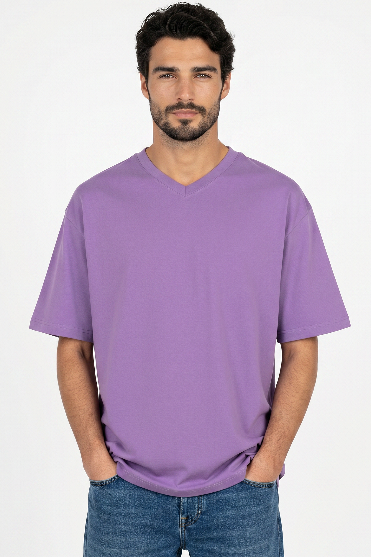 Pack of 3 V-neck Tee Mix - Violet