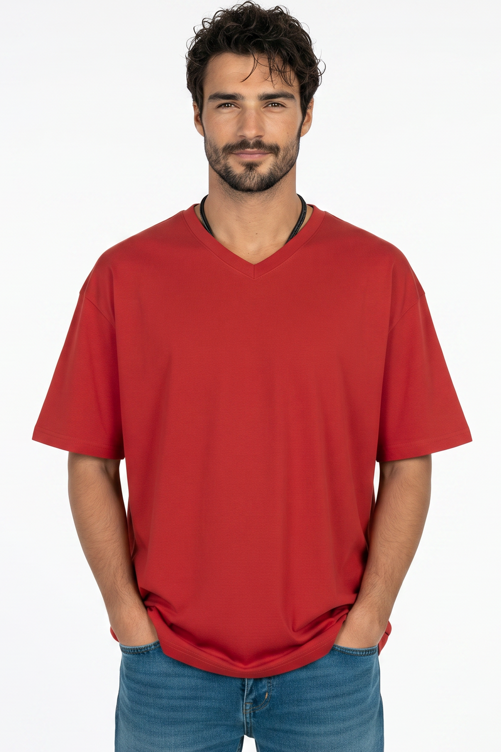 Pack of 3 V-neck Tee Mix - Red