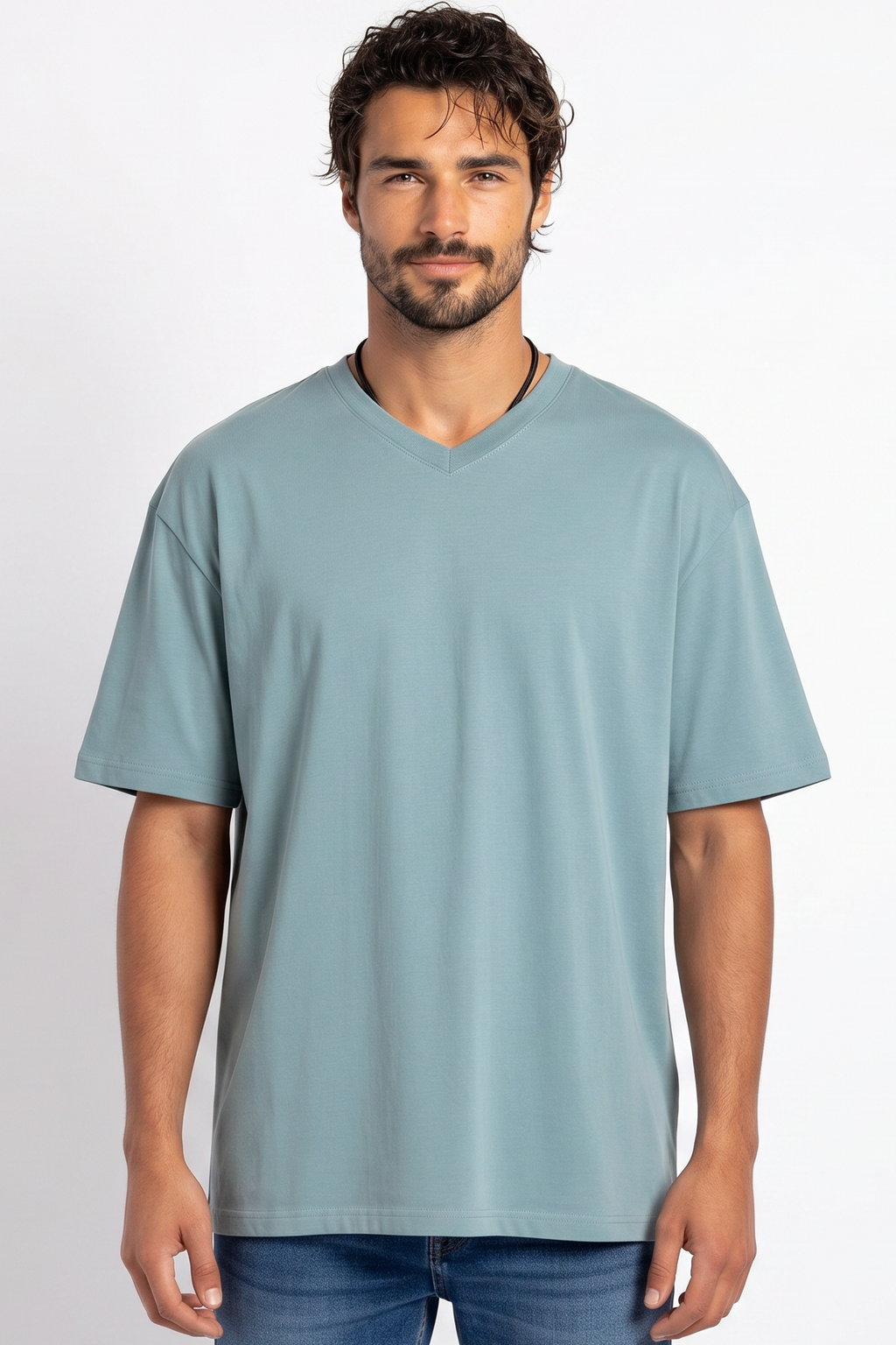 Pack of 3 V-neck Tee Mix - Silver