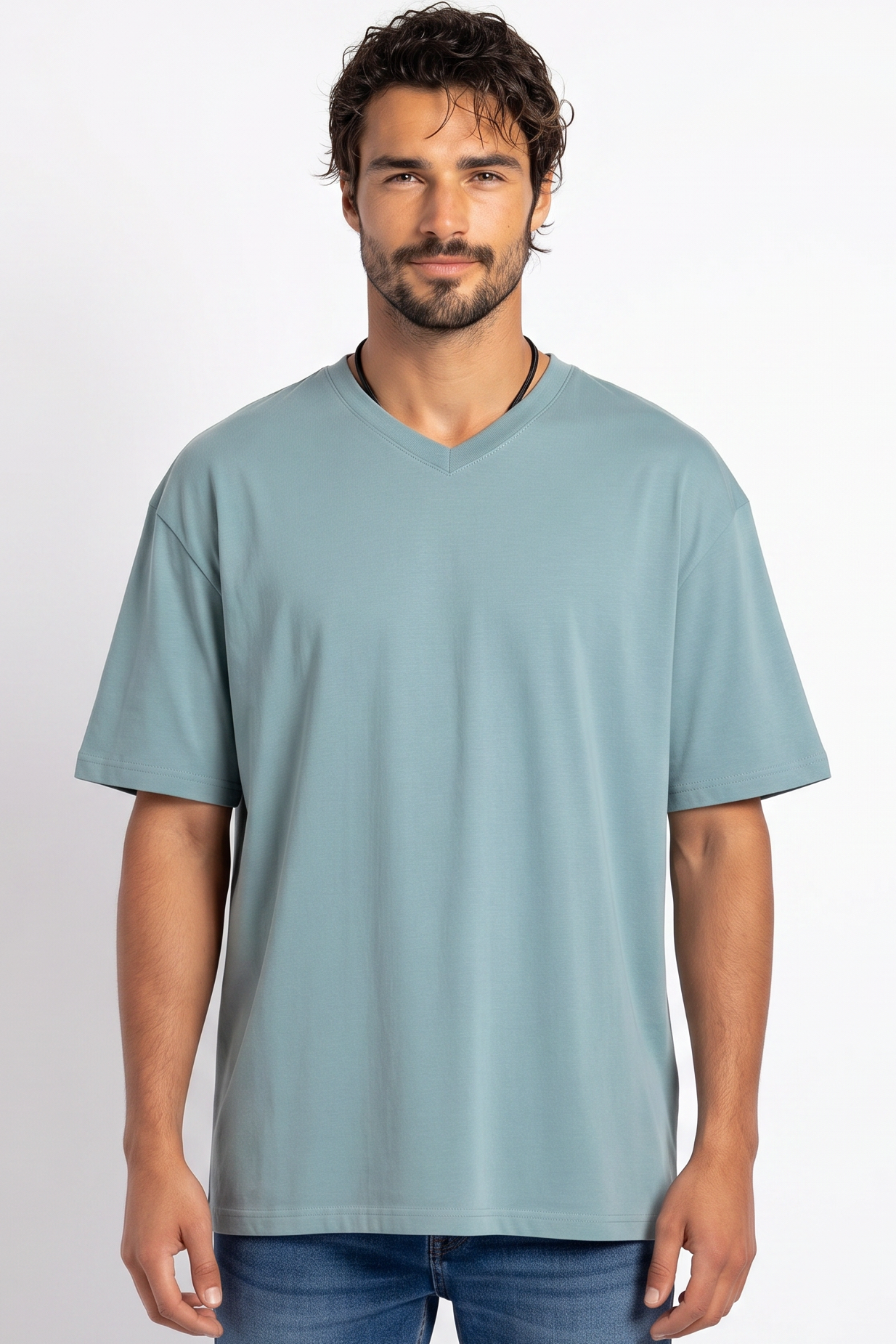 Pack of 3 V-neck Tee Mix - Silver