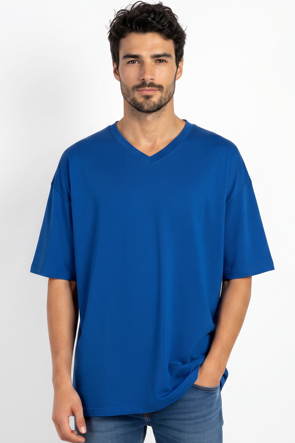 Pack of 3 V-neck Tee Mix - Blue