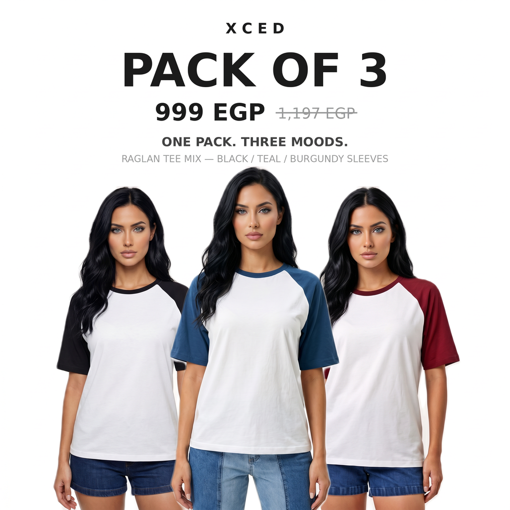 Pack of 3 Raglan Tee Mix hero