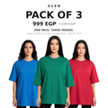 Pack of 3 Heavy Women Tee Mix hero