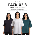 Pack of 3 Stitching Tee V2 Mix hero