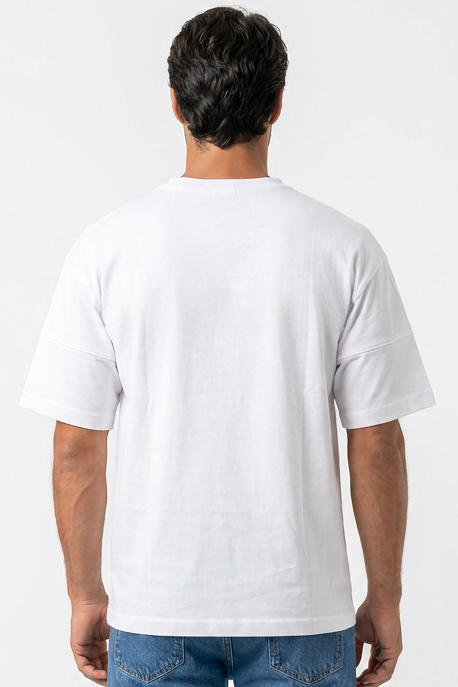 V-Neck Panelled Tee